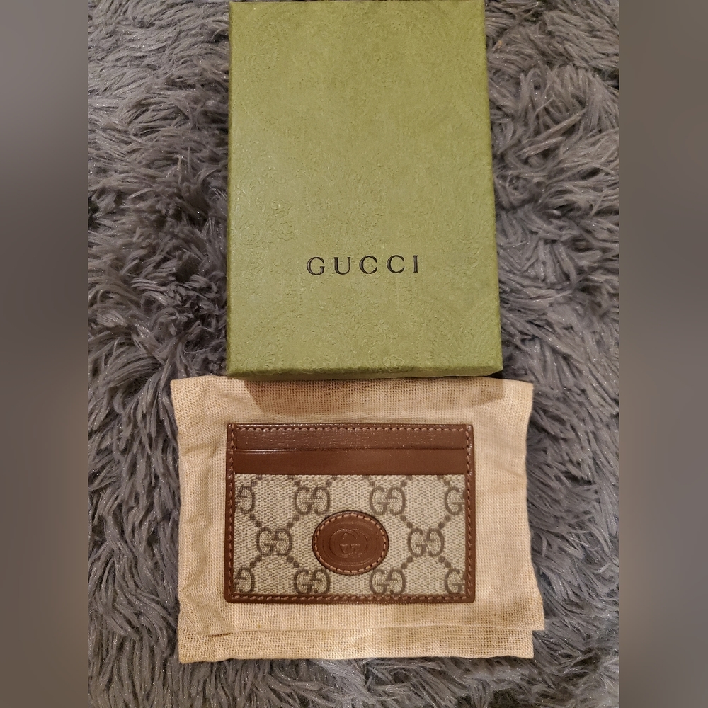 🛑SOLD‼️New- Gucci GG Supreme Money Clip Wallet - Picture 4 of 11